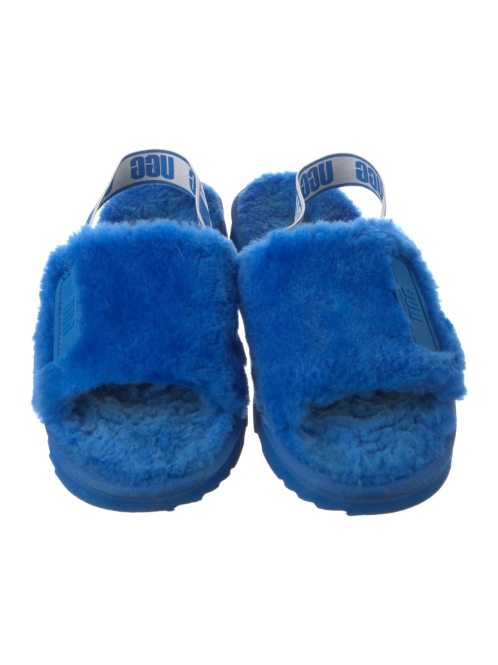 UGG Faux Fur Slingback Sandals Women's Size 6 FLOOR SAMPLE